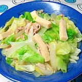 凍み豆腐とキャベツの煮浸し